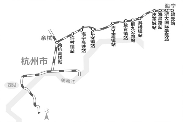杭海城际铁路通车时间-站点规划